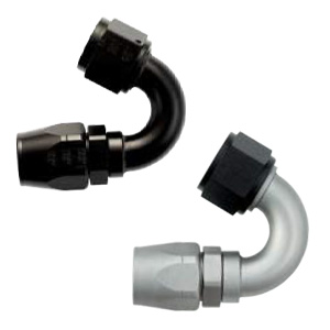 Double Swivel Triple Sealed Hose Ends Ti-Tech Black - 150⁰