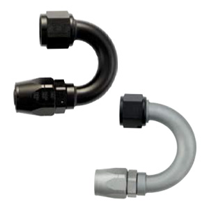 Double Swivel Triple Sealed Hose Ends Ti-Tech Black - 180⁰