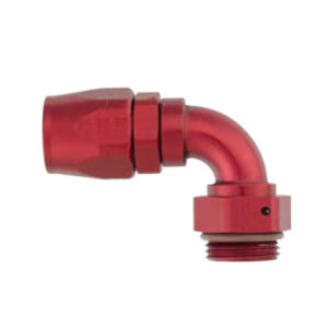 Full Swivel Bent Tube To O-Ring Boss For Braided Stainless Steel Cpe Hose Or Xr-31 Hose-90°