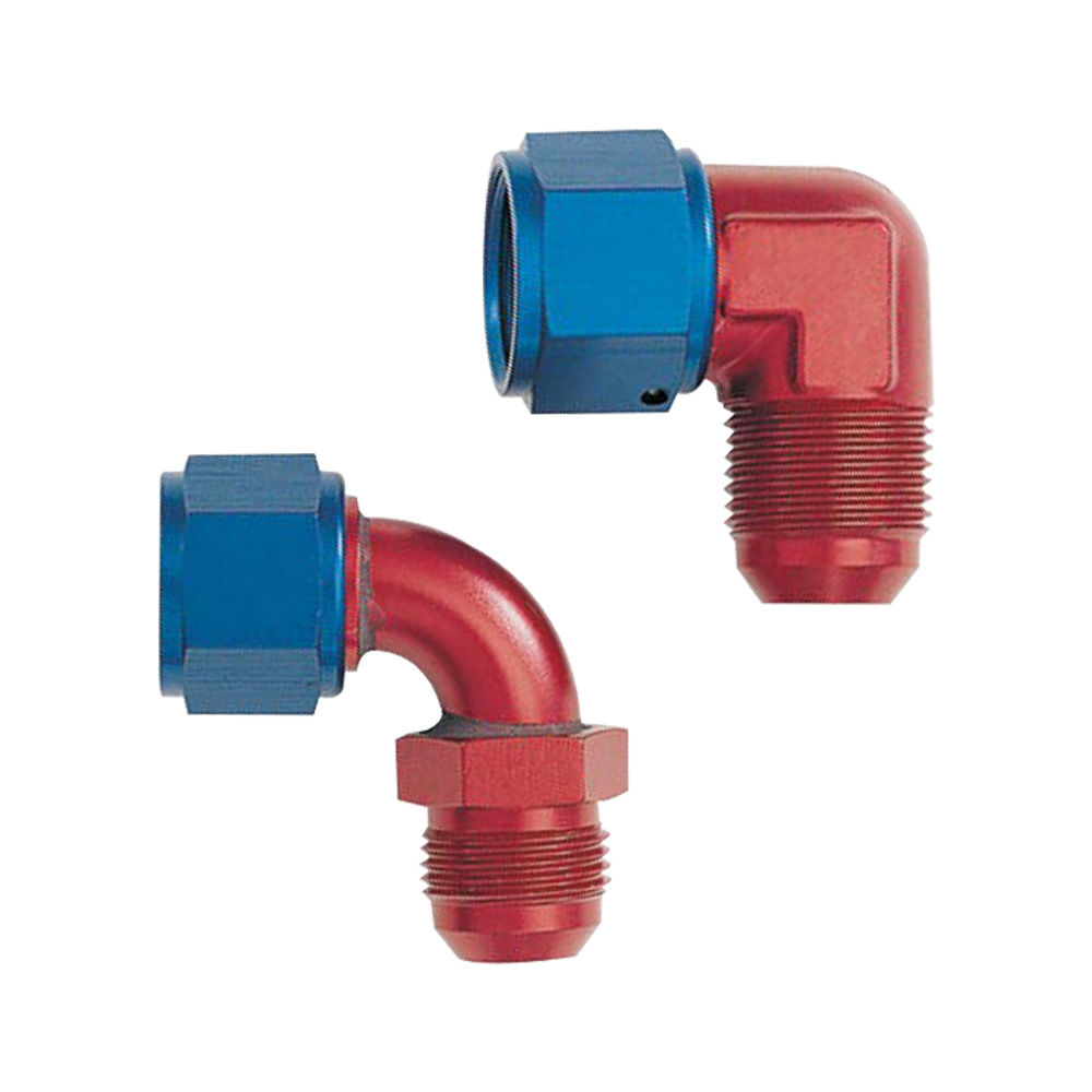 90˚ FEMALE SWIVEL TO MALE FLARE