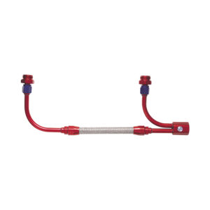 Swept tube fuel line kits for dual feed holleys